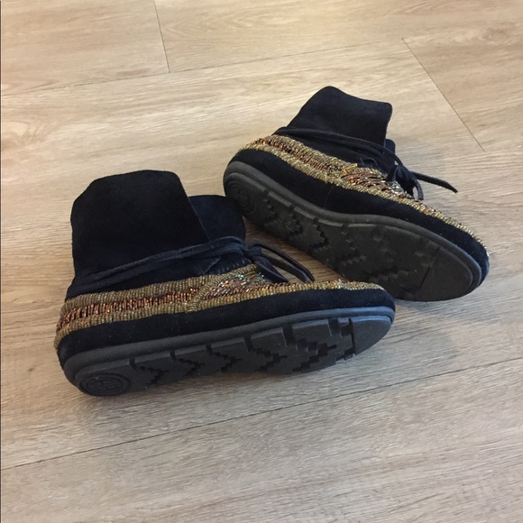 House of Harlow 1960 Maddie Beaded Suede Mocassin - Picture 9 of 10